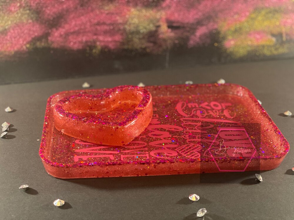 Custom Tray and Ashtray set (Epoxy)