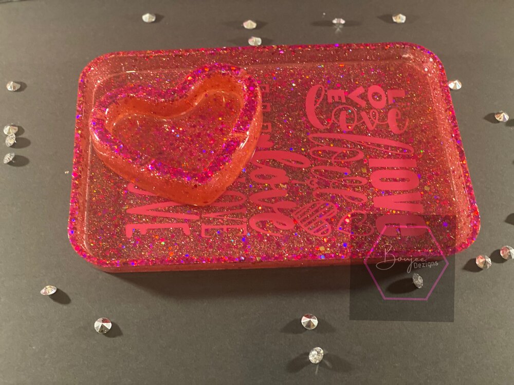 Custom Tray and Ashtray set (Epoxy)