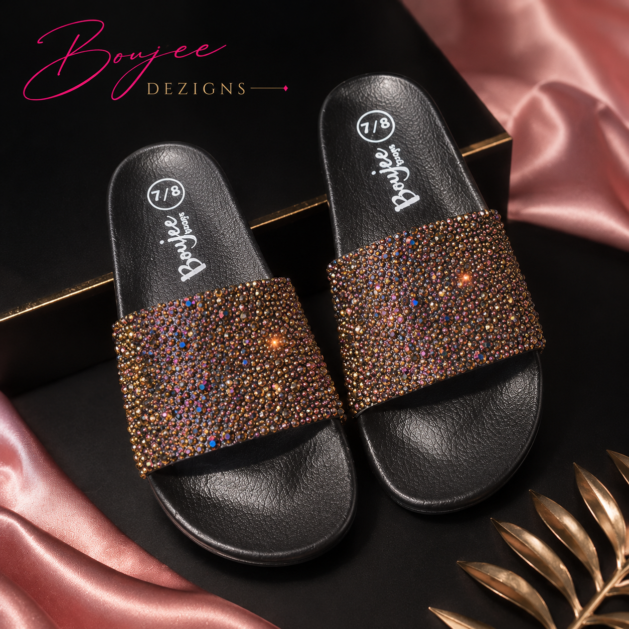 Custom Bling Slides — Made to Order