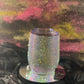 Bling and pearls Blinged out wine tumbler(half and half)