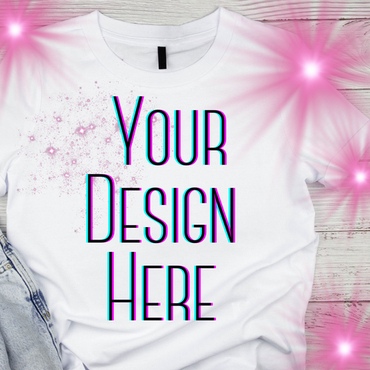 Create your custom design t-shirt! (White shirts only)