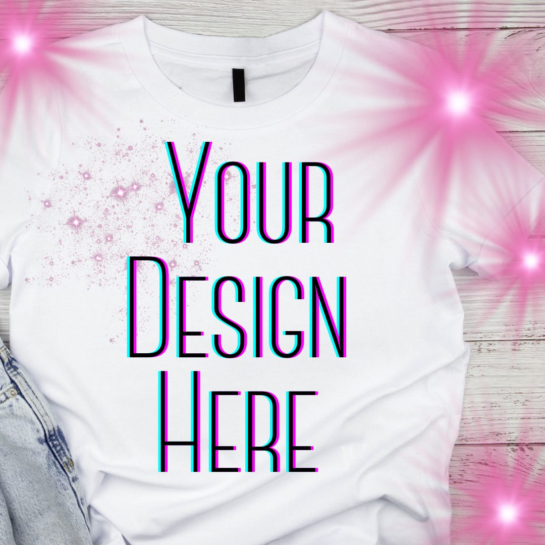 Create your custom design t-shirt! (Black shirts only)